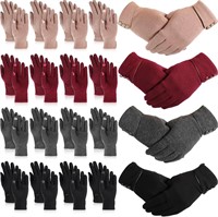 $14  20 Pairs Womens Winter Touch Screen Gloves