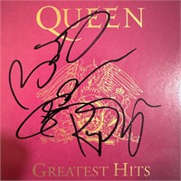 Queen Autographed CD Liner Notes (Brian , Roger ,