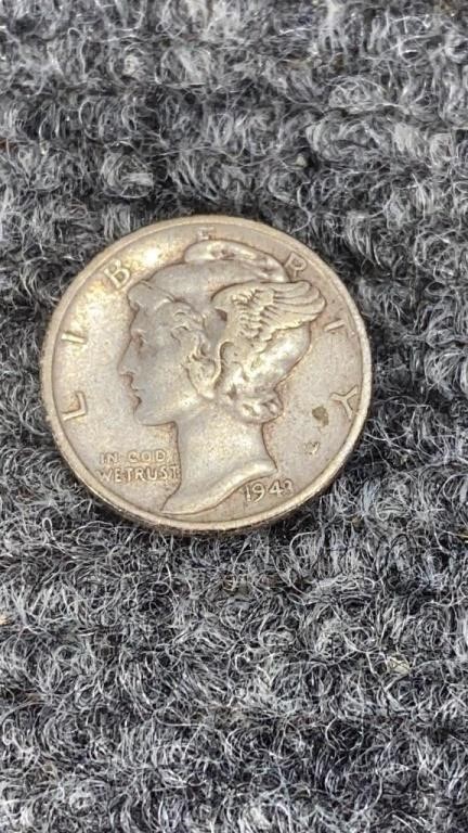 1943 Silver Mercury Dime