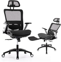 SEALED-COLAMY Ergonomic Mesh Office Chair with Foo
