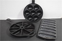 Cast Iron Corn Bread Pans,One Is Lodge
