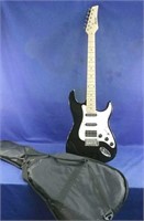 Electric guitar with carrying case