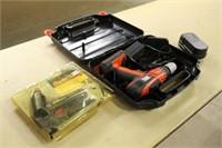Black & Decker 18V Drill, Battery, Charger w/Case