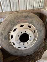 2 - 11R24.5 Semi Tires with Rims