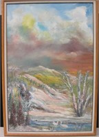 Framed Original Oil Painting - 26" x 38"