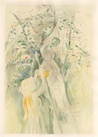 Berthe Morisot pochoir "La Cerisier"