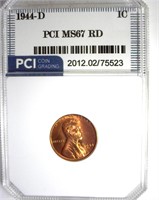 1944-D Cent MS67 RD LISTS $315