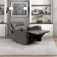 Lexicon Recliner Chair  Gray Wall Hugger Recliner