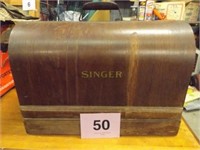 SINGER ELECTRIC SEWING MACHINE, FOOT PEDAL, & ACC.