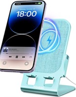 NEW Wireless Fast Charger Cell Phone Stand *SILVER