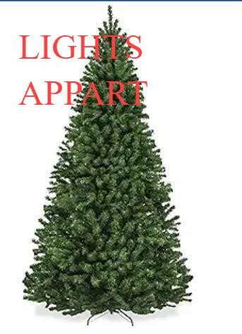 FAKE CHRISTMAS TREE7 FT LIGHTS 8W29V  RET.$130
