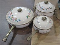 Vintage Cookware Pot Set with Lids