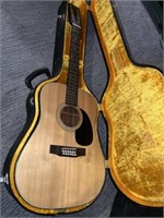 SIGMA GUITARS 12 STRING ACOUSTIC w HARD SHELL