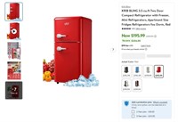 E1224  KRIB BLING 3.5 cu.ft Compact Refrigerator,