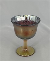 Holly goblet shaped compote - red