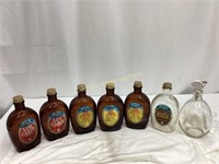 Glass Syrup Jars