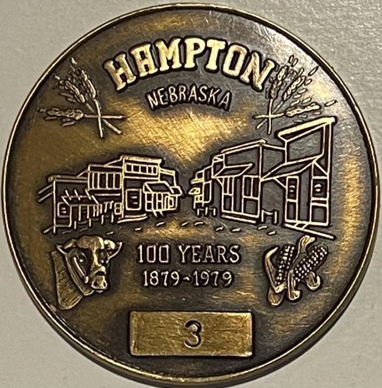 Bronze Hampton NE  Medal - Low Serial 3