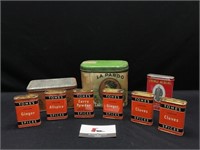 Spice Tins & Misc Vintage Tins