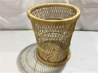 13” Wicker Waste Basket