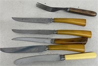 Mid-century modern steak knives
