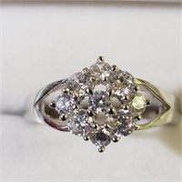 $100 Silver CZ Ring