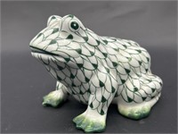 Hand Painted Frog Figurine from Andrea by Sadek
