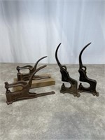Vintage cast iron rivet presses, total of 4