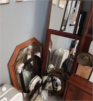 Selection of mirrors in various sizes and fonts