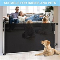 80 Inch Extra Long Retractable Baby Gates