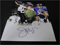 Joe Flacco Signed 11x14 Photo JSA Witnessed