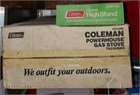 Coleman  Camp Stove In Box W/ Folding Stand