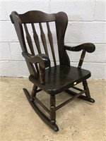 Childs Plank Seat Rocking Chair