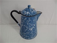 Enamel Blue & White Tea Pot