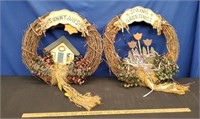 Pair of Spring Wreaths