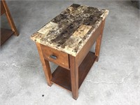 Side Table, 23”T x 13”W x 22”D, Some Damage