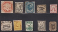US Stamps group of Locals, ten different, unchecke
