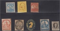 US Stamps group of Locals, eight different, unchec