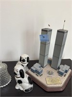 WORLD TRADE CENTER TWIN TOWERS FIGURINE,