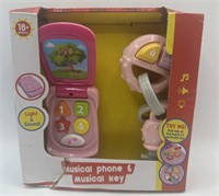 NEW Musical Phone and Musical Keys Light Sound Toy