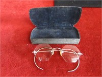 Antique eyeglasses very nice w/case.