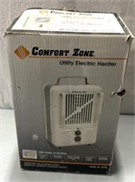 Comfort zone utility electric heater