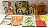Vintage kids, books and puzzles