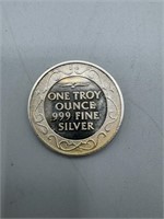 Vintage 1 Oz. Silver Round