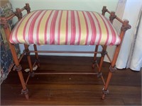 Vintage Faux Bamboo Bench