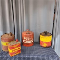 YD 4Pc Metal Fuel cans Shell Sno-go