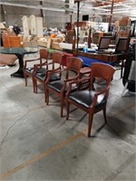 Lot of 4 armchairs