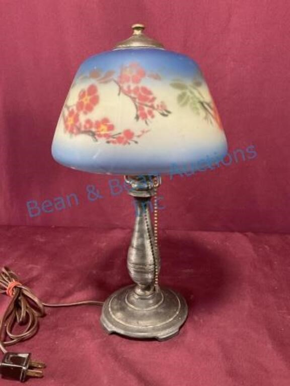 Reverse painted Table lamp