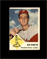 1963 Fleer #53 Don Demeter VG to VG-EX+