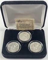 (3) 1928-1930 Standing Liberty Silver Quarters