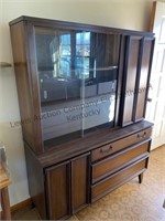Mid century modern China cabinet approximate